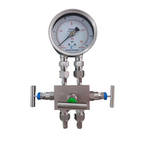 Manomètre différentiel en acier inoxydable 304/316 avec cadran de 100 mm/150 mm, précision de 1,6 %, protection IP65, basse/moyenne pression
