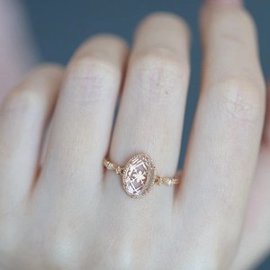 Poetry of Mirror Spring, <span class=keywords><strong>bague</strong></span> et collier en cristal blanc naturel de haute qualité, exquis et luxueux, avec motif de rose luxueuse - Product Image 4