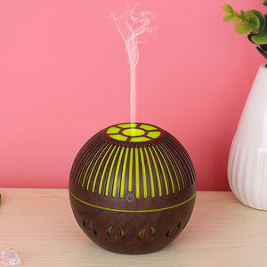 Diffuseur d'huiles essentielles et <span class=keywords><strong>humidificateur</strong></span> d'air miniature en bois grainé, nouveau style - Product Image 4