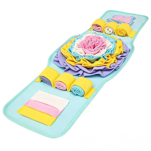 Tapis de recherche olfactive pour <span class=keywords><strong>chien</strong></span> en feutre, jouet puzzle interactif, mangeoire lente, enrichissement pour animaux, multicouche, antidérapant, conception d'entraînement - Product Image 4