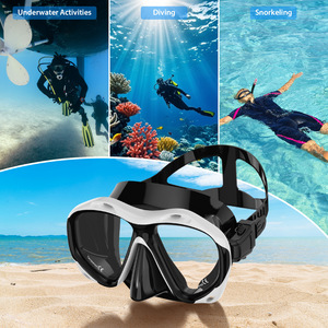 Diving Mask Two Windows Waterproof Anti Fog Adjustable Durable Low Volume Adult Snorkeling Swimming Gear - Product Image 4