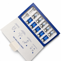 Ampoule de Peptide de Cuivre Bleu Lyophilisée 100mg, Sérum Activateur 5ml, Billes Lyophilisées Multi GHK-cu, Raffermissant Anti-Âge