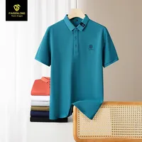 Chemise à manches courtes pour homme Paisenlong, été, 100% coton, unie, décontractée, respirante, lavable en machine
