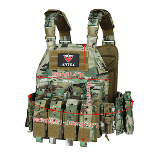 High-quality 1000D polyester tactical assault pack, multi-functional camouflage hiking <b>vest</b>, detachable pouches, and accessories - Product Image 2
