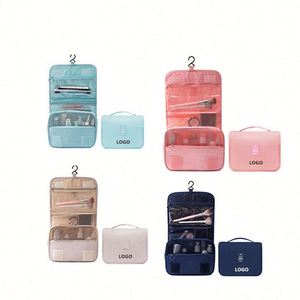 Sacs pliables imperméables multifonctionnels pour voyage, trousse de toilette suspendue portable, trousse de maquillage - Product Image 1