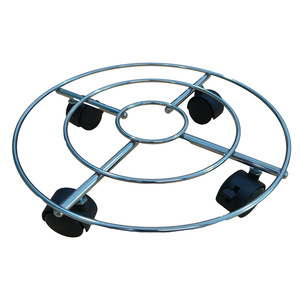 Soporte de maceta móvil de metal <span class=keywords><strong>con</strong></span> 4 <span class=keywords><strong>ruedas</strong></span> giratorias <span class=keywords><strong>Base</strong></span> de maceta redonda móvil <span class=keywords><strong>para</strong></span> el hogar <span class=keywords><strong>para</strong></span> uso doméstico - Product Image 1