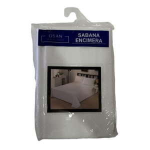 Sábana encimera de 105 cm, color blanco Osan, plana - Product Image 1