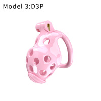 LOVE CC022 Jaula de Castidad ABS con 5 Anillos, 1 Conducto, 2 Llaves Metálicas, 1 Tubo, 4 Llaves de Plástico, Impermeable IPX7, 255g