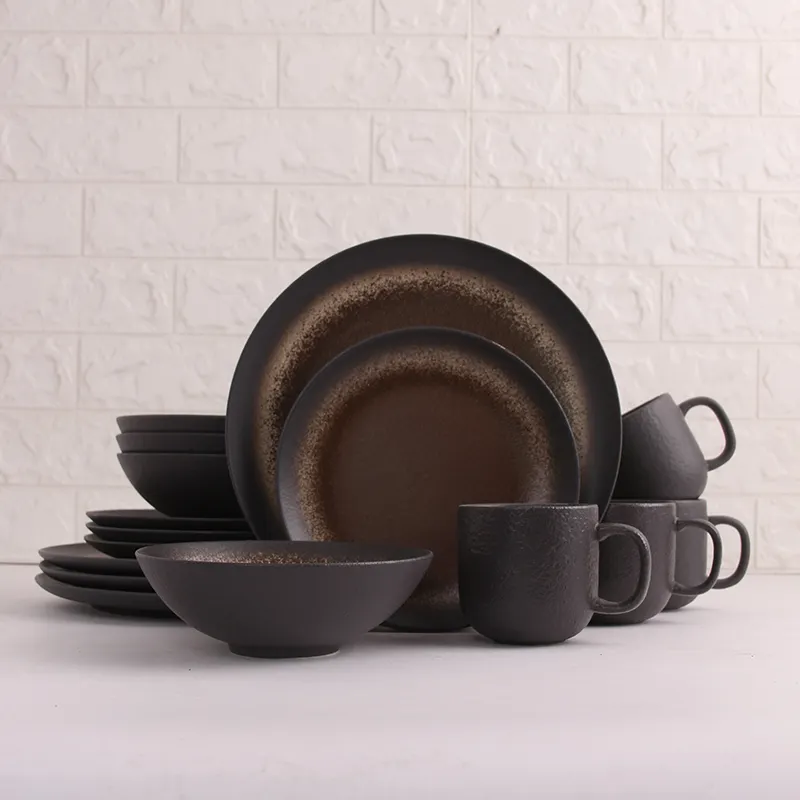 Groothandel Dehua Goedkope Prijs Marmeren Antiek Design China Keramisch Serviesgoed Sets Porseleinen Borden Servies