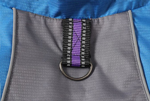 Luxury Durable Blue Polyester Poncho <strong>Dogs</strong> <strong>Waterproof</strong> Reflective Winter/Spring Rain Training <strong>Jacket</strong> Modern Simple Solid - Product Image 5