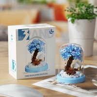 Blocs de construction en plastique ABS pour maison d'arbre enneigée, 20 pièces, mini briques DIY, jouet éducatif, décoration de maison, cadeau de Noël