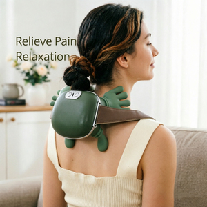Coussin de massage manuel, 360 °   Masseur tissulaire profond avec chaleur et vibrations, pour le cou, les épaules et la taille, compatible OEM - Product Image 2