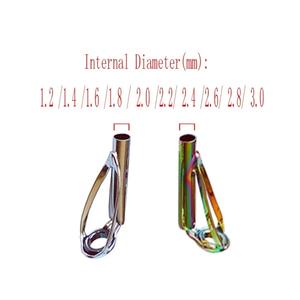 Anneau de guidage de canne à pêche pointe de ligne 1.2mm-3.0mm en acier inoxydable Durable bricolage anneaux pour yeux remplacement de construction de canne à pêche - Product Image 6