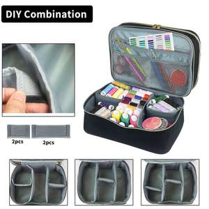 Large Sewing Supplies Organizer Double Layer Sewing Storage Organizer with Two Detachable Dividers - Product Image 6