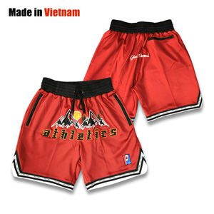 Pantalones cortos de baloncesto personalizados, diseño retro, impresión por sublimación, ropa de calle, pantalones cortos deportivos de baloncesto clásicos a rayas - Product Image 4