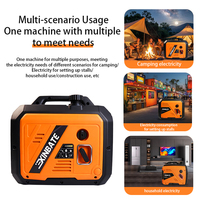 Xinbate 2000W Benzin-Inverter-Generator, leise, Einzylinder, 50Hz, einphasig, 4-Takt, Autostart, tragbar, DC, für den Außenbereich