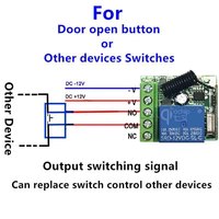 Commutateur à distance DC 12V 1CH avec Module de relais de télécommande universel 24V 2 retards 433MHz récepteur de relais de commutateur de télécommande