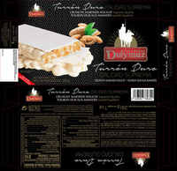 Nougats Tendres d'Espagne Boîte 150G Ingrédients de Qualité Supérieure Délicieuse Barre de Nougat Moelleux aux Amandes et Miel Chocolat Solide