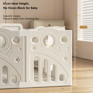 Playpen Bayi HDPE, Arena Bermain Aman, Kombinasi DIY, Pagar Aktivitas Anak untuk Grosir OEM ODM - Product Image 3