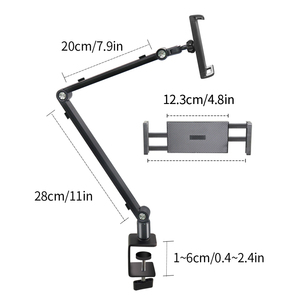 Soporte Flexible <span class=keywords><strong>para</strong></span> Tablet y Teléfono con Retenedor de Cable, Tipo Cuello de Cisne, <span class=keywords><strong>para</strong></span> Oficina, Estudio, Escuela, Uso Generalizado - Product Image 1