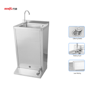 Ngoài trời công nghiệp mỹ rửa tay lưu vực miễn phí đứng xách tay 201 thép không gỉ rửa bồn rửa Trạm di động rửa bồn rửa - Product Image 5