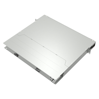 1U 19 pouces 192CORE LC-SJS/MPO FTTH fibre optique ODF panneau de brassage avant arrière conception mobile montage en rack 1U 19 pouces 192CORE fibre optique