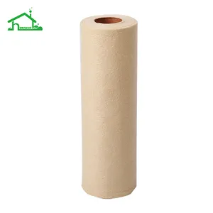 100% बांस फाइबर कागज तौलिया रोल सफेद/प्राकृतिक थोक पुन: प्रयोज्य धो सकते हैं रसोई बांस थाली पीछने का कपड़ा
