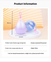 Professionnel coquille d'oeuf gourde beauté maquillage éponge double usage Portable crochet ensemble humide sec poudre bouffée goutte d'eau éponge biseautée