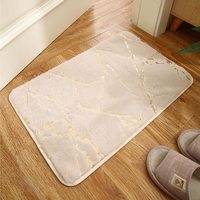 Meilleur pas cher or moelleux fausse fourrure de lapin 3 pièces ensemble de tapis de bain couvercle de toilette couverture en forme de U baignoire lavabo tapis ensemble