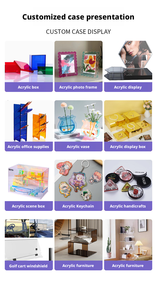 Buffet Acrylic Dining Table Vertical Tube Cube Circular <strong>Display</strong> Nested Vertical Tube Square <strong>Food</strong> Base Box <strong>Display</strong> White - Product Image 4