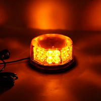 Feux de signalisation LED 32W, lumière stroboscopique d'avertissement, IP65, montage magnétique à vis, boîtier en polycarbonate, 5 couleurs clignotantes, 12-24V, garantie de 12 mois