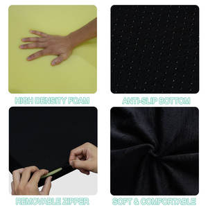 Customizzare il lettino da massaggio toppers beauty spa copriletto con onde curvo in velluto pieghevole memory foam materassi pieghevoli - Product Image 6