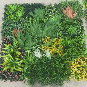 Chine Usine Moderne Plante Toile de Fond Artificielle Fleur <span class=keywords><strong>Synthétique</strong></span> Mur pour Décorations De Mariage En Pot Faux Herbe Plancher Saint Valentin - Product Image 3