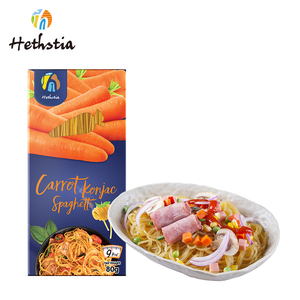 Fideos Konjac secos instantáneos bajos en carbohidratos <span class=keywords><strong>sin</strong></span> <span class=keywords><strong>gluten</strong></span> y <span class=keywords><strong>sin</strong></span> azúcar Sabor a zanahoria <span class=keywords><strong>Sin</strong></span> grasa Empaquetado en una bolsa - Product Image 1
