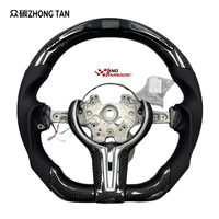 Volant sport en fibre de carbone à 3 branches avec revêtement en cuir pour F10 F30 E46 E60