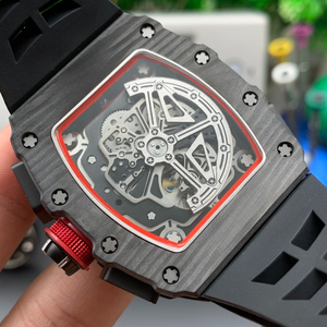 High-quality men's mechanical <b>watch</b>, carbon fiber <b>skeletonized</b> sports car dashboard style <b>automatic</b> <b>watch</b> - Product Image 6