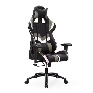 Silla Gamer Ergonómica Negra Barata con Altura Ajustable y Giratoria para Computadora - Product Image 2