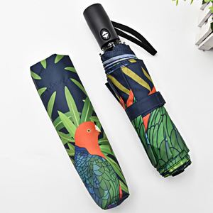 Parapluie pliant automatique chinois de haute qualité, design tendance, vente en gros pour femmes et hommes - Product Image 1