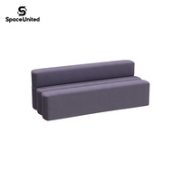 Sofá de Salón para Áreas Públicas, Hospitales, Aeropuertos y Oficinas, con Estructura de Madera Maciza de Diseño Contemporáneo SpaceUnited