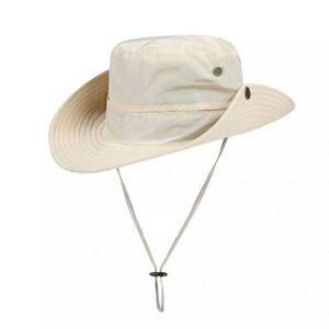 Chapeau de safari unisexe pour l'extérieur, protection UV estivale, pêche, voyage, cyclisme avec cordon de serrage - Product Image 2