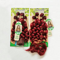 Ventes en gros de tissages de cheveux synthétiques Super Diva Curl, tissage de cheveux rouges emballé avec une frange gratuite, un paquet pour un seul cheveux
