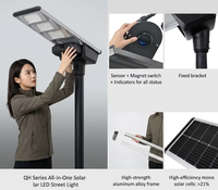 Lampes solaires d'extérieur 60W IP65, lampadaire solaire LED avec détecteur de mouvement, poteau rétractable, intégré au mur, jardin, terrain de jeux, LiFePO4