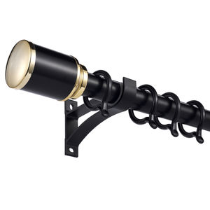 Rail de rideau romain silencieux en aluminium monocouche personnalisable de 6 m, de luxe, pour la <span class=keywords><strong>d</strong></span>écoration de la maison, avec installation facile - Product Image 2