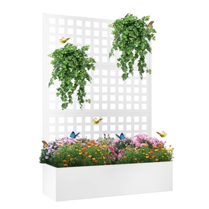 Jardinière de jardin extérieure avec treillis <span class=keywords><strong>Pot</strong></span> de fleur de clôture en acier avec écran d'intimité de jardin - Product Image 5