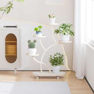 <span class=keywords><strong>Support</strong></span> <span class=keywords><strong>de</strong></span> sol multicouche en fer <span class=keywords><strong>de</strong></span> luxe pour pots <span class=keywords><strong>de</strong></span> fleurs jardinières <span class=keywords><strong>support</strong></span> <span class=keywords><strong>de</strong></span> plante araignée lierre vert pour balcon salon - Product Image 3