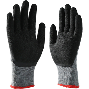 Gants enduits de travail pour hommes en gros bon marché Gants de <span class=keywords><strong>menuisier</strong></span> de jardin Gants enduits froissés en latex - Product Image 3