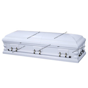 8830 фабричные похоронные принадлежности, оптовая продажа, белые отделки, американские деревянные шкатулки и гроб для взрослых, сделанные из массивной древесины тополя - Product Image 2