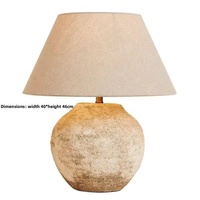 Lampe de table en céramique moderne style Wabi-Sabi, ornement japonais simple, pour chambre à coucher, salon, maison d'hôtes, hôtel, lampe sur pied en forme de pot
