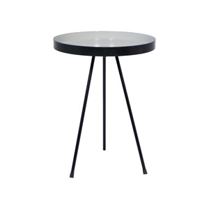 Mesa auxiliar de Interior de estilo nórdico moderno, mesa de centro colorida, Material de marco de Metal negro, muebles de dormitorio para sala de estar - Product Image 3