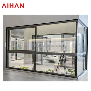 Aihan tùy chỉnh Hurricane-proof nhôm kính trượt cửa sổ cách âm nhiệt phá vỡ cho năng lượng Sao đủ điều kiện hiện đại louver - Product Image 1